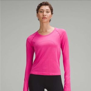 NWT sonic pink lululemon race length swiftly tech